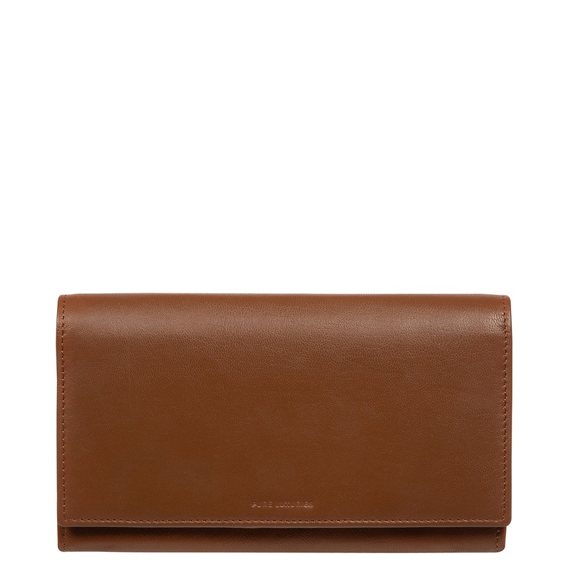 'Mia' Tan Leather Purse