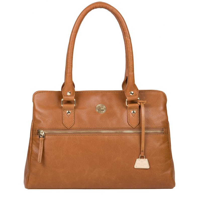 'Poppy' Saddle Tan Leather Handbag