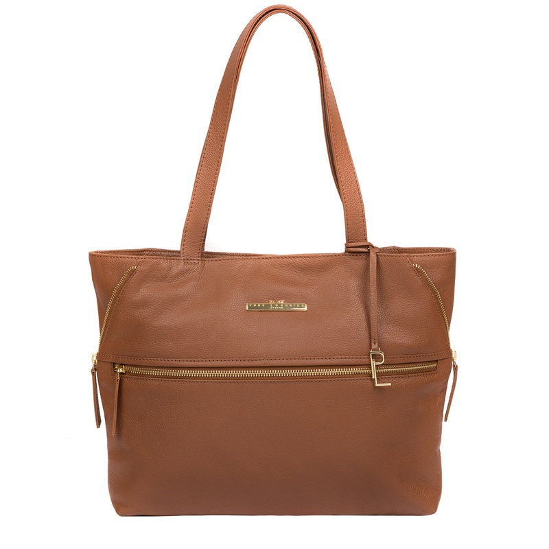 'Selsey' Tan Leather Tote Bag