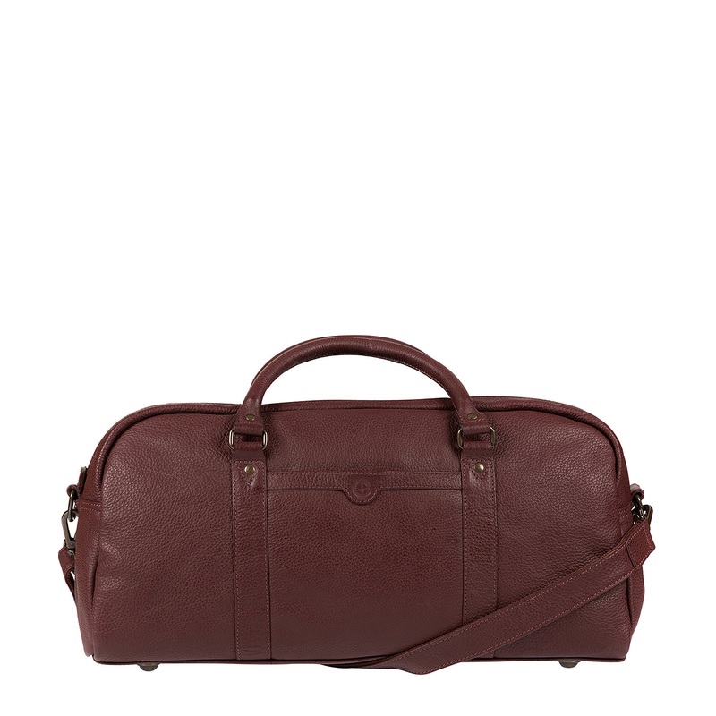 'Shackleton' Oxblood Genuine Leather Holdall