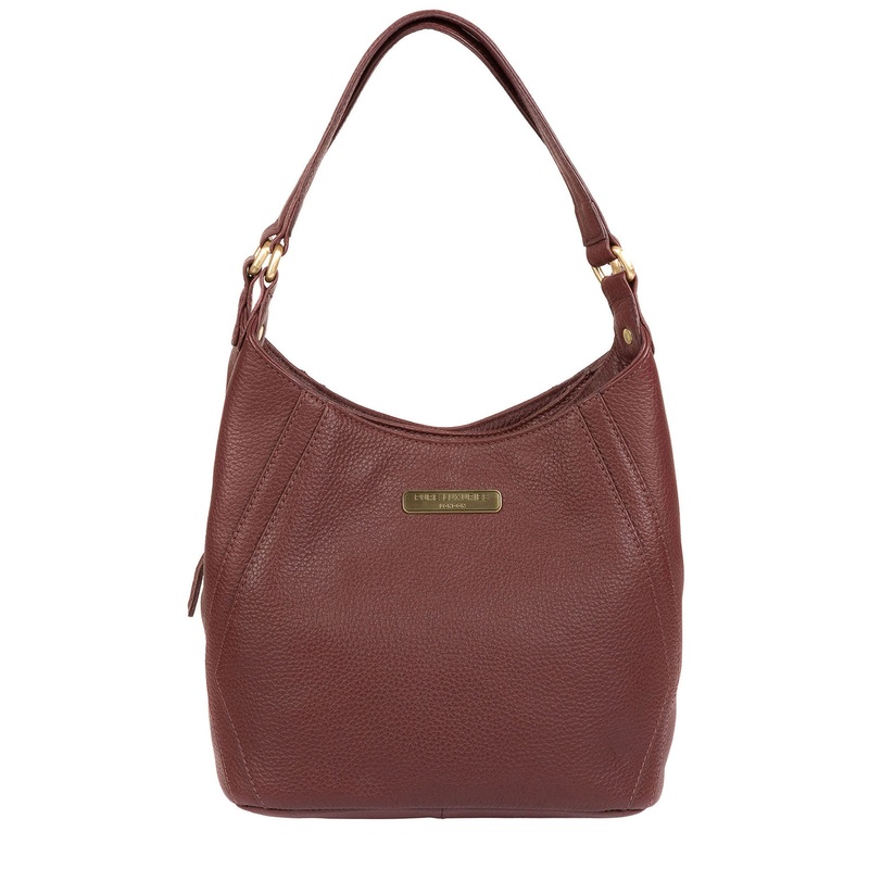 'Somerby' Port Leather Shoulder Bag