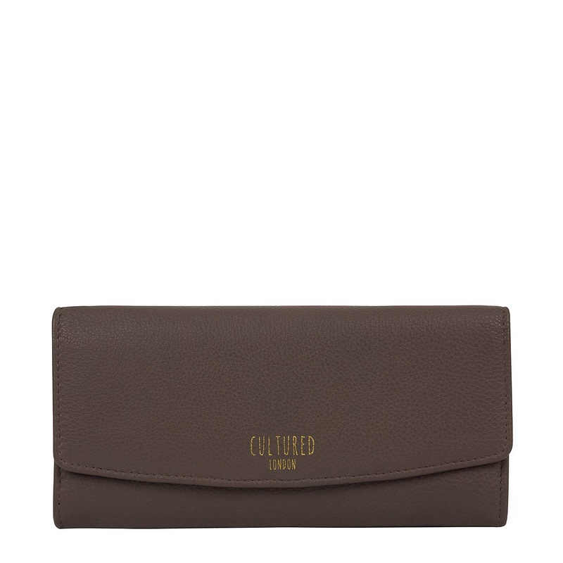 'Talulla' Elephant Grey Leather Purse