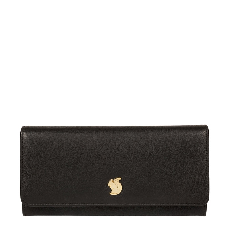 'Weisz' Black Leather Purse