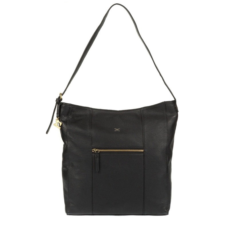 'Yashi' Black Leather Bag