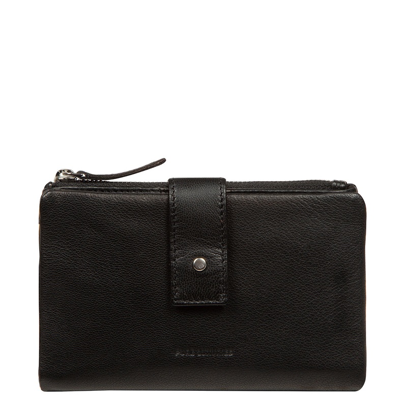 'Zaraia' Black Leather Purse