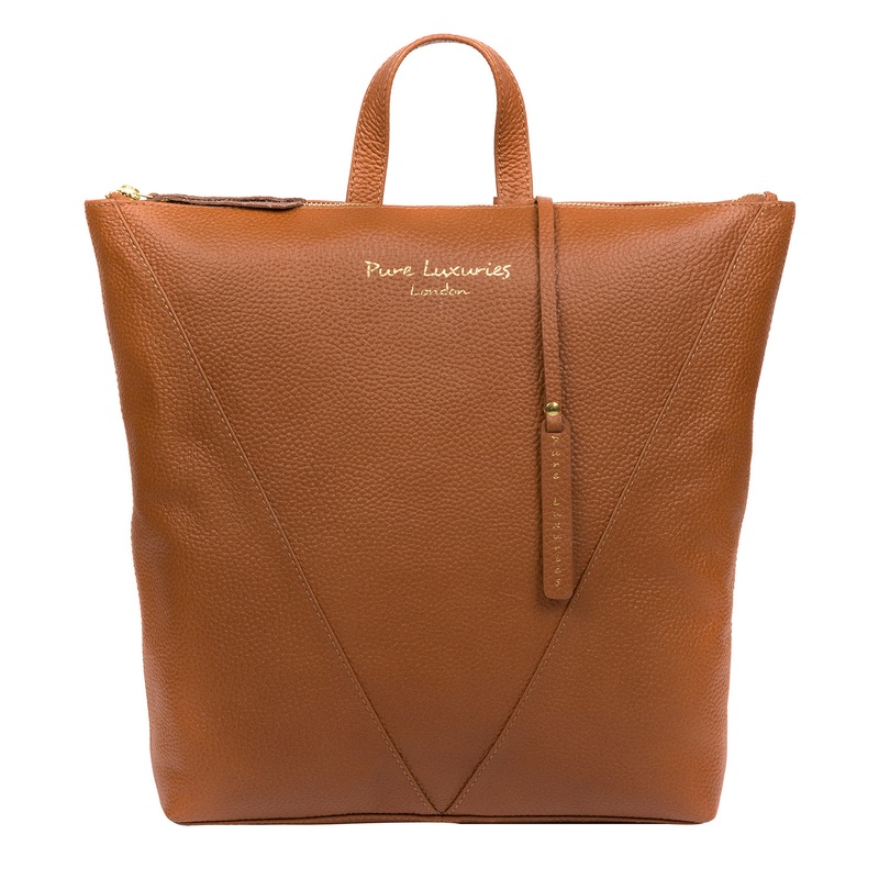 'Arti' Tan Leather Backpack