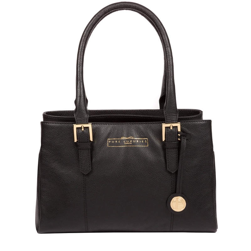 'Astley' Black Leather Handbag