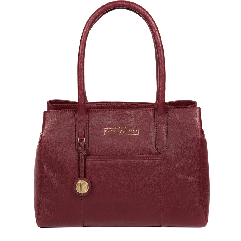'Chatham' Deep Red Leather Handbag