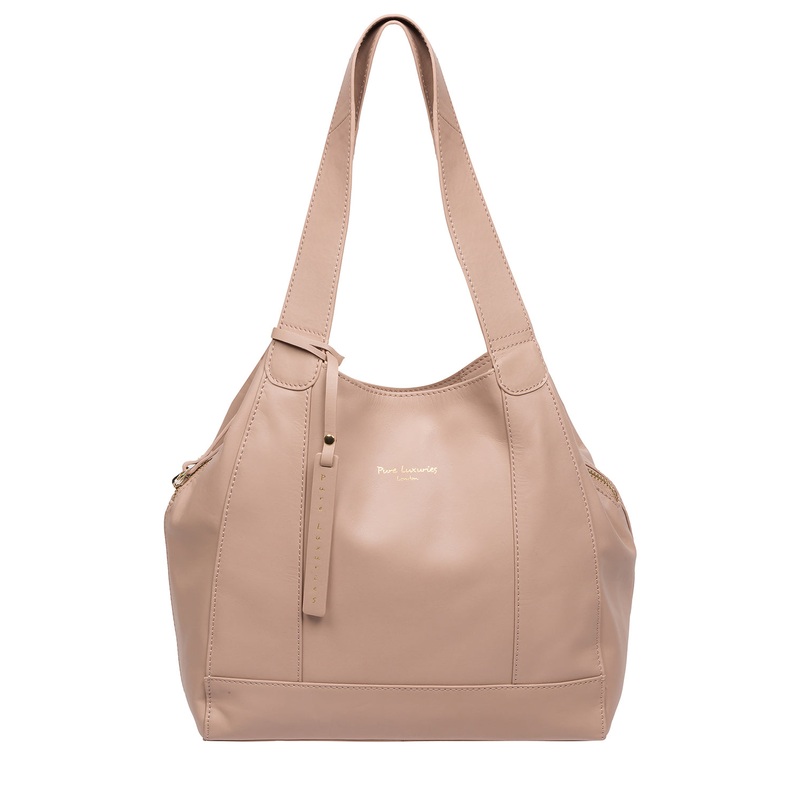 'Colette' Powder Pink Leather Handbag