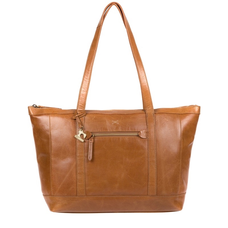 'Ellis' Saddle Leather Tote Bag