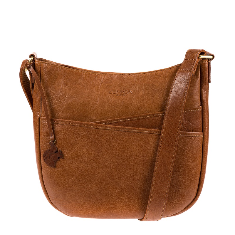 'India' Dark Tan Handcrafted Leather Bag