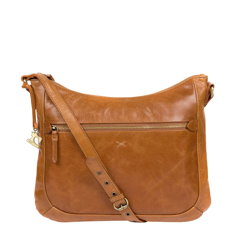 'Kay' Saddle Leather Cross Body Bag