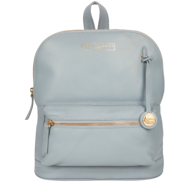'Kinsely' Cashmere Blue Leather Backpack