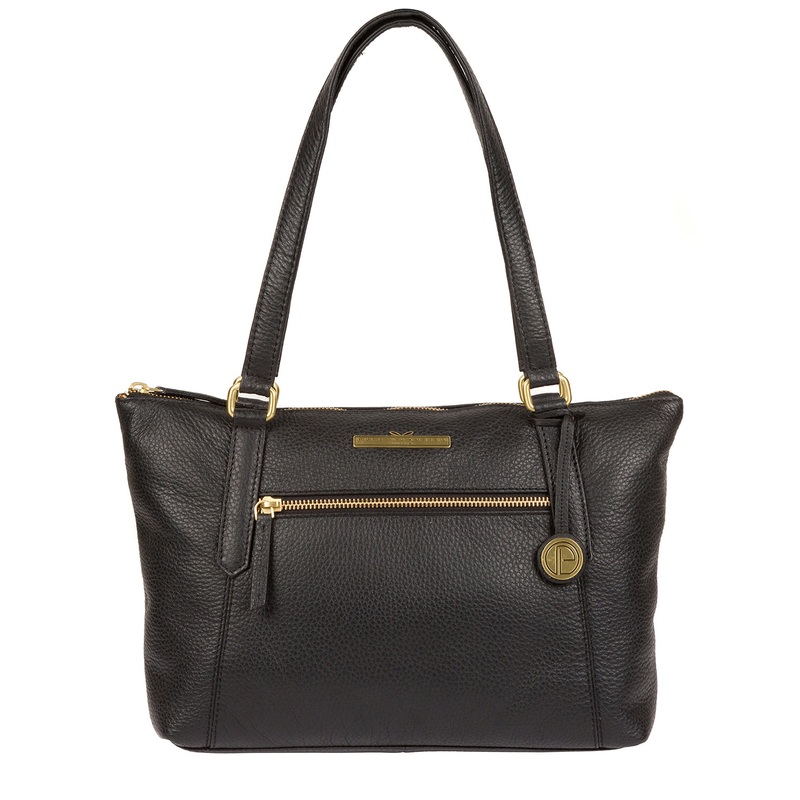 'Laurel' Black Leather Handbag