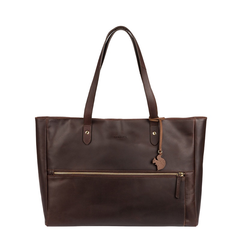 'Maize' Vintage Brown Handcrafted Leather Tote Bag