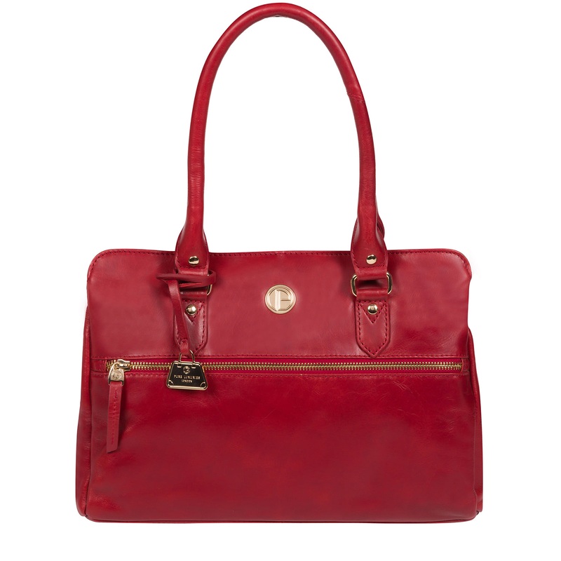 'Poppy' Cherry Leather Handbag