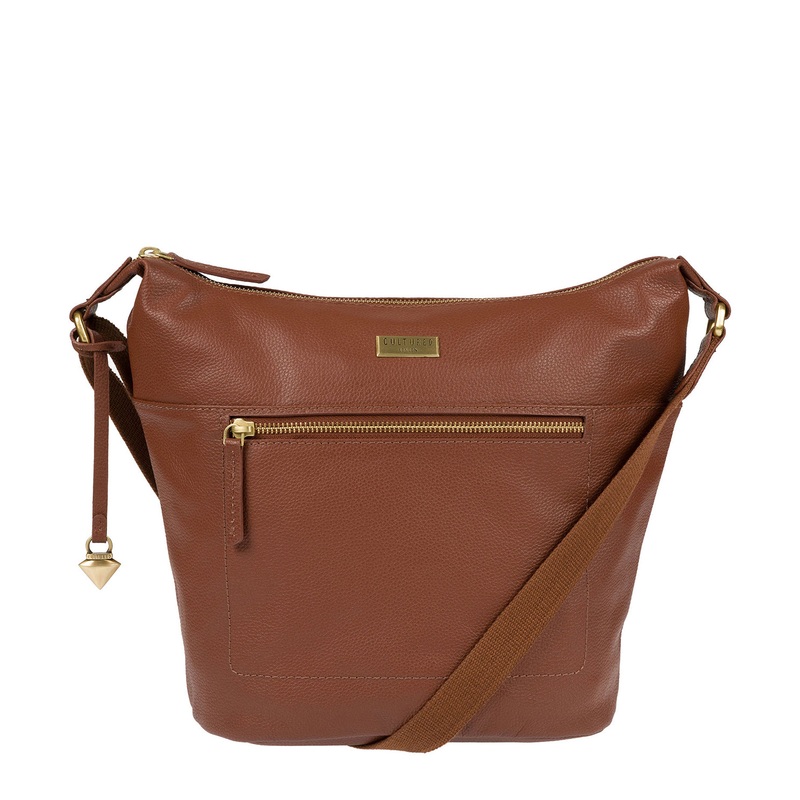 'Portinax' Sienna Brown Leather Bag