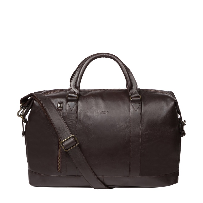 'Rivellino' Dark Brown Leather Holdall