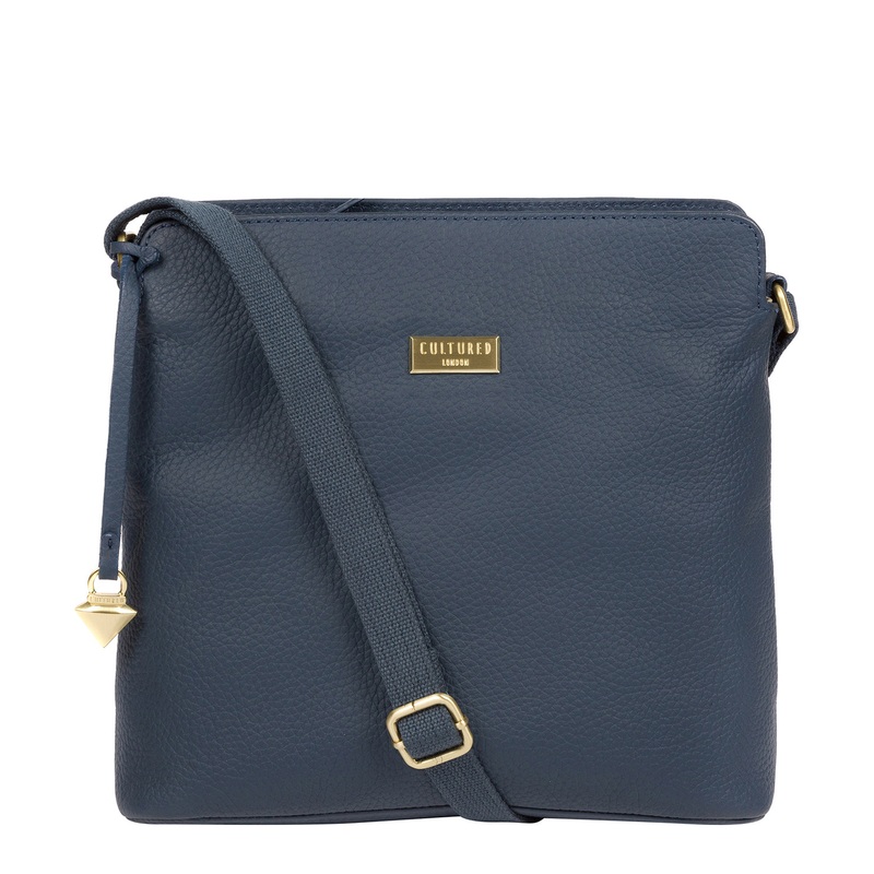 'Sage' Denim Leather Cross Body Bag