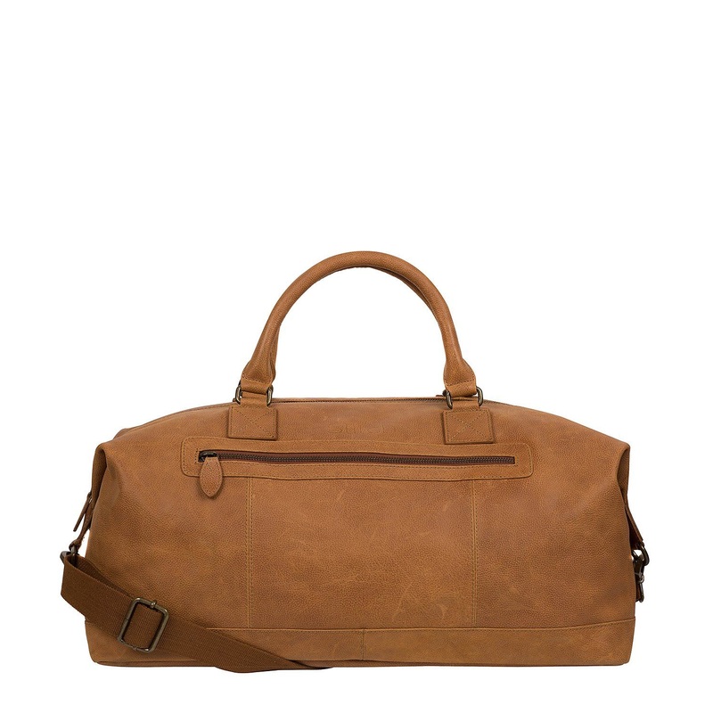 'Shuttle' Pecan Leather Holdall