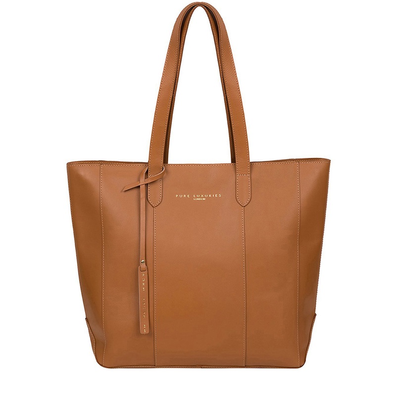 'Amberley' Saddle Tan Vegetable-Tanned Leather Tote Bag