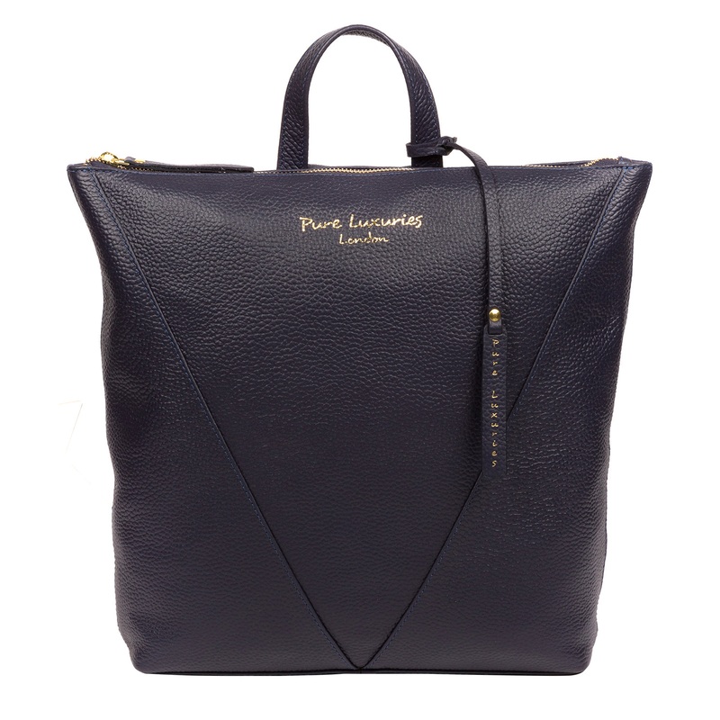 'Arti' Ink Leather Backpack