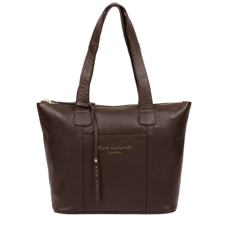 'Dem' Chocolate Leather Handbag