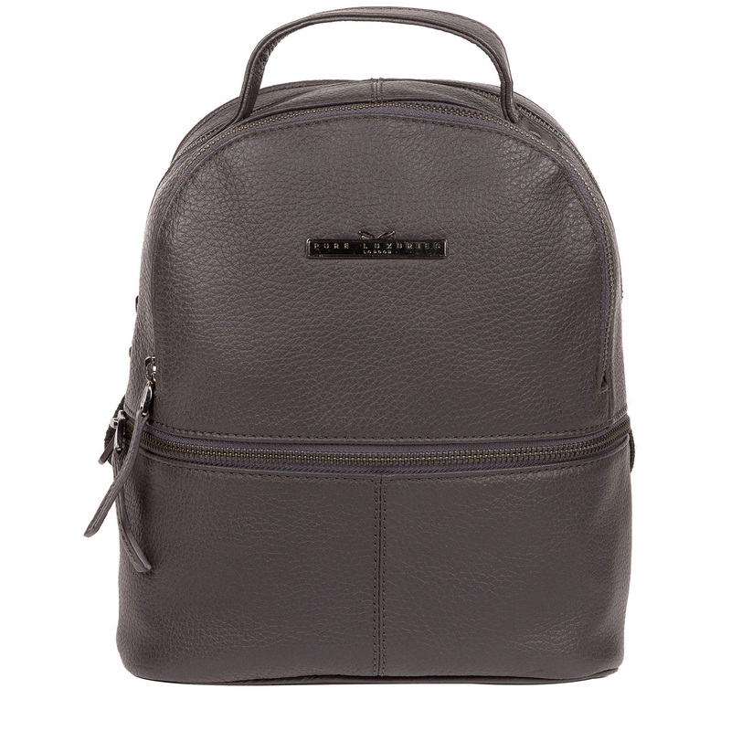 'Gloria' Slate' Leather Backpack