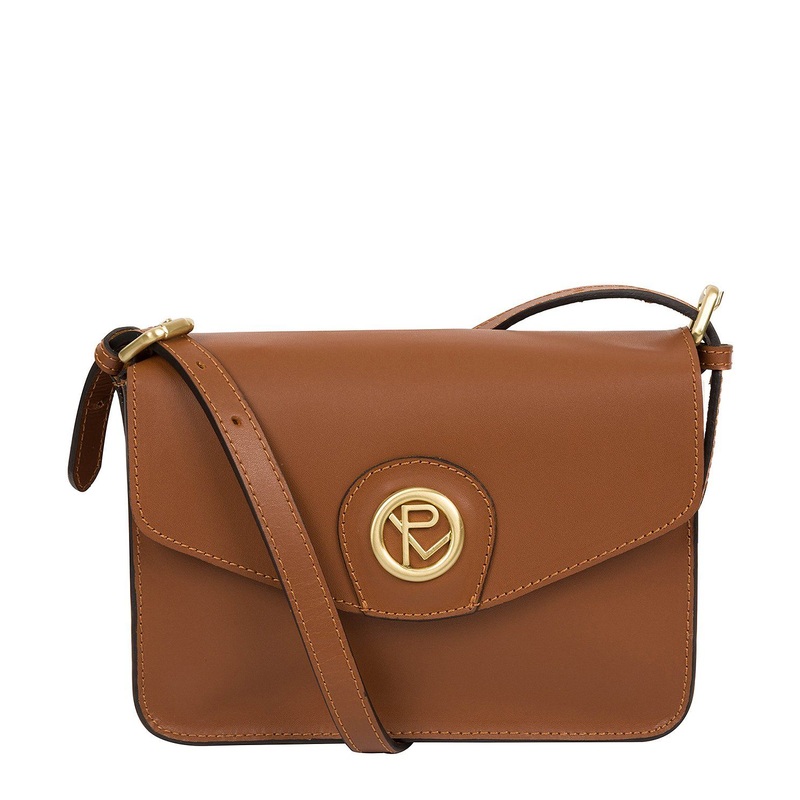 'Langdale' Tan Leather Cross Body Bag