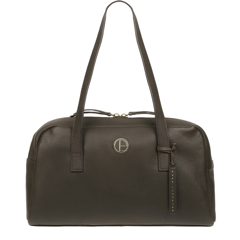 'Pitunia' Olive Leather Handbag