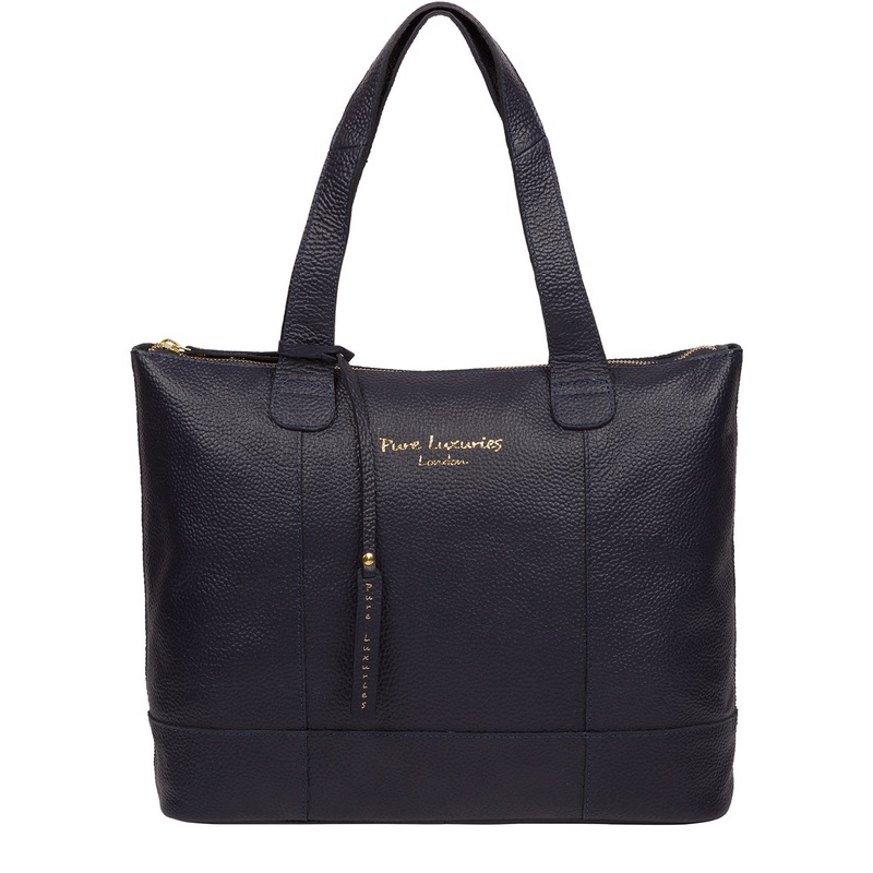 'Sachi' Ink Leather Tote Bag