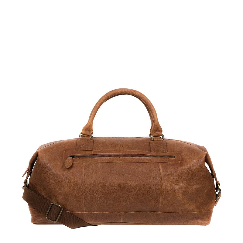 'Shuttle' Hazelnut Leather Holdall