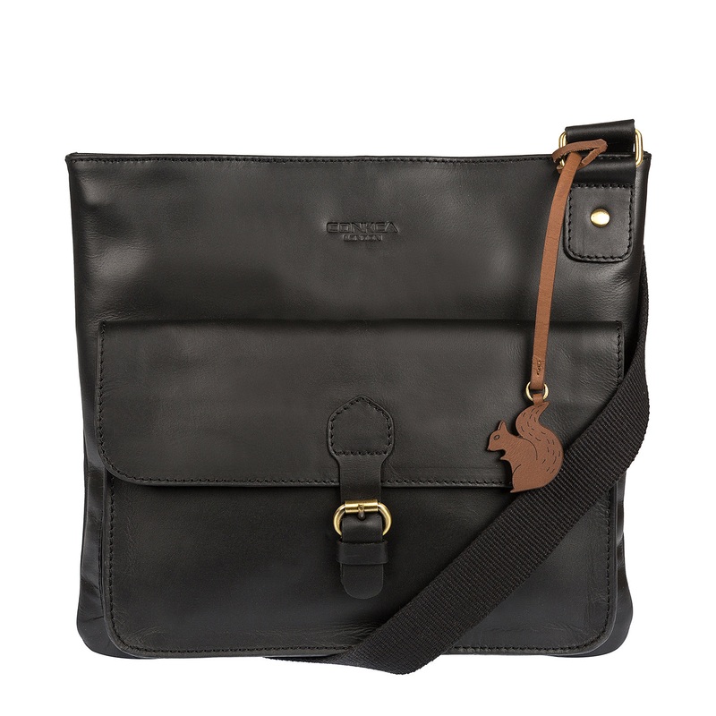 'Sudbury' Black Handcrafted Leather Bag