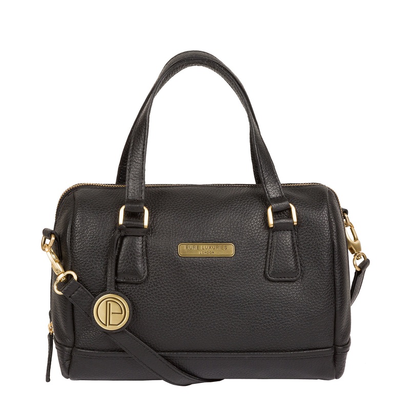 'Woodbury' Black Leather Handbag