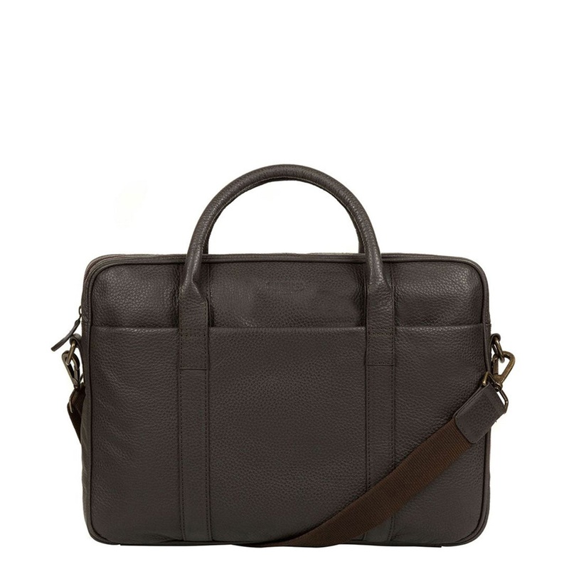 'Assignment' Dark Brown Leather Workbag