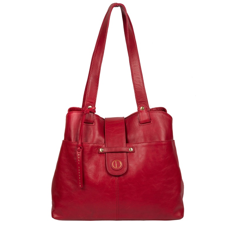 'Bickley' Vintage Red Leather Handbag