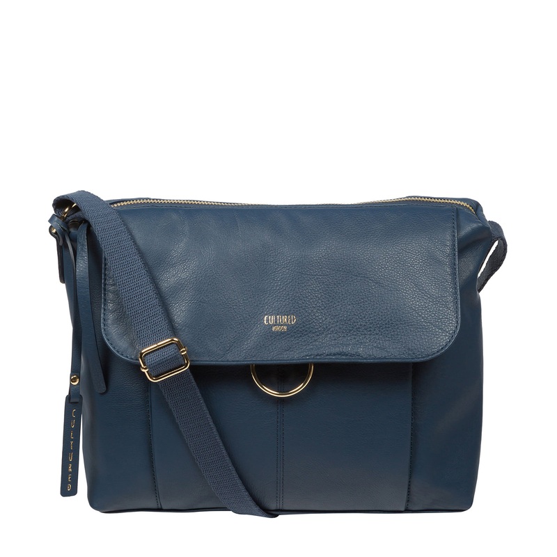 'Chancery' Denim Leather Shoulder Bag