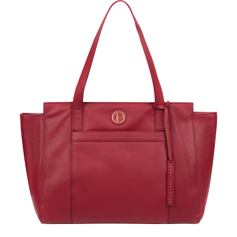 'Dusk' Red Leather Handbag
