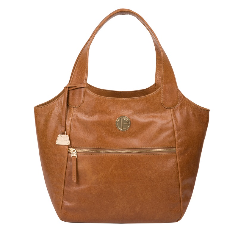'Mimosa' Saddle Tan Leather Tote Bag