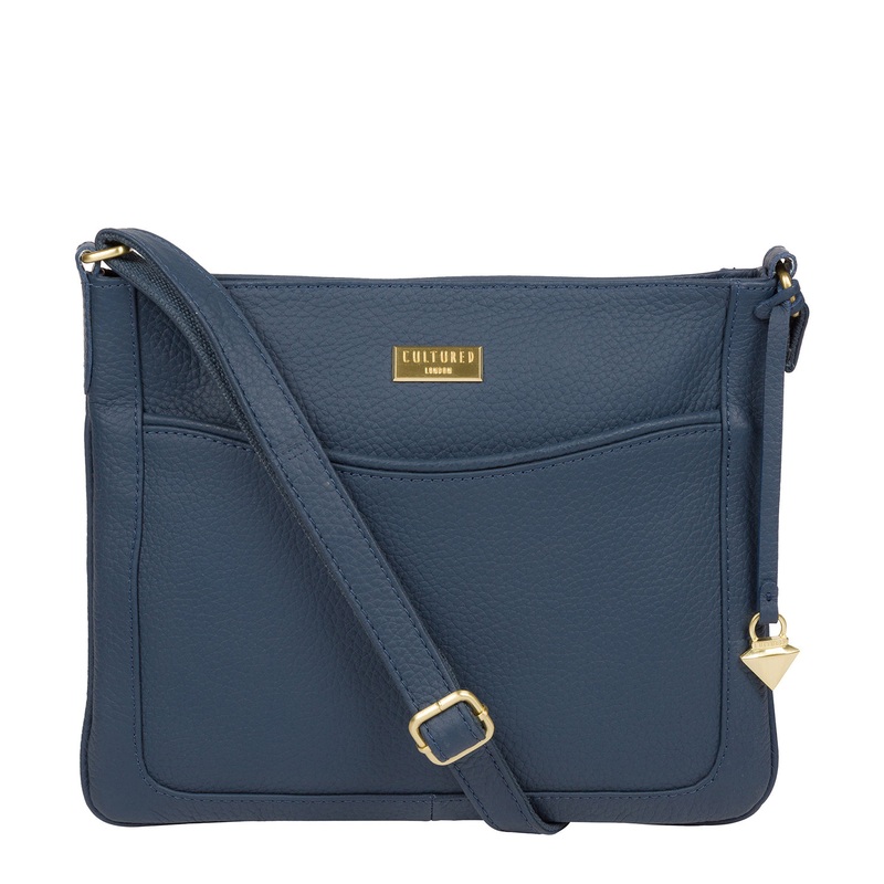 'Mireya' Denim Leather Cross Body Bag