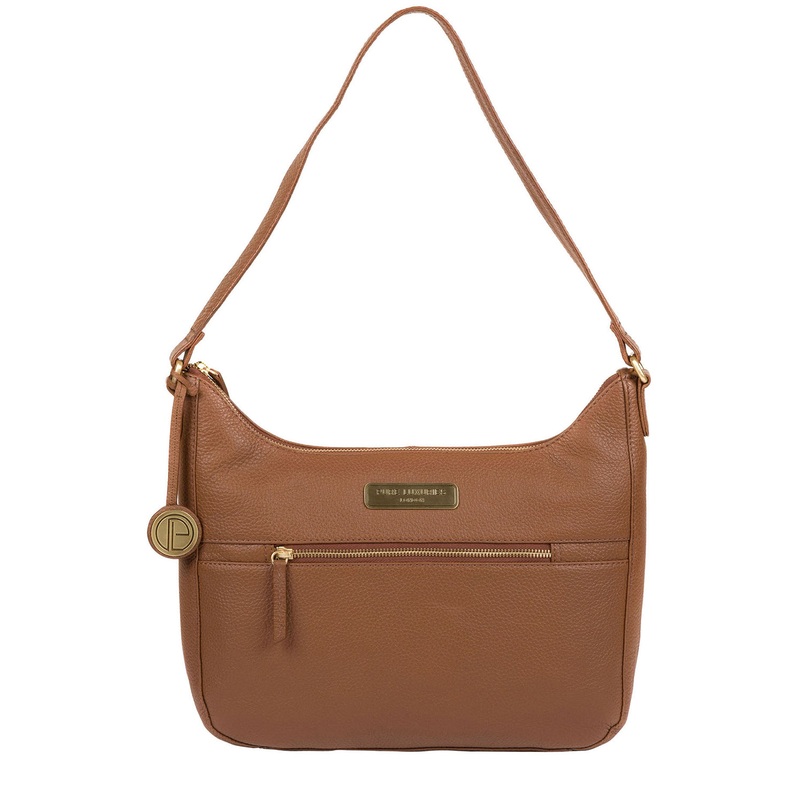 'Ryde' Tan Leather Shoulder Bag