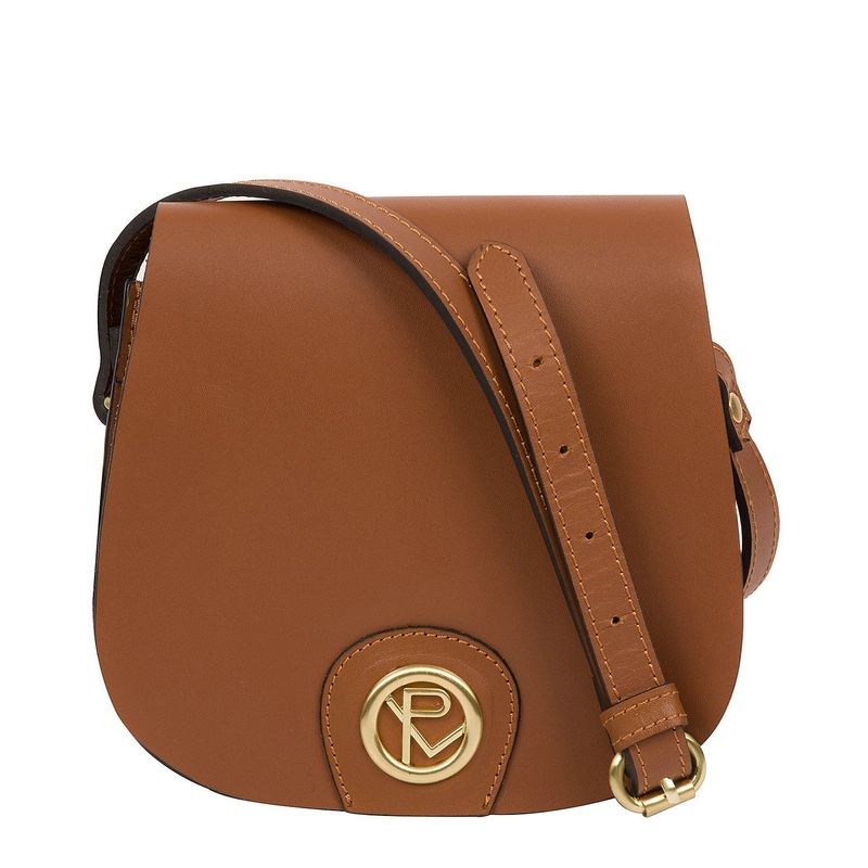 'Torver' Mini Tan Leather Cross Body Bag