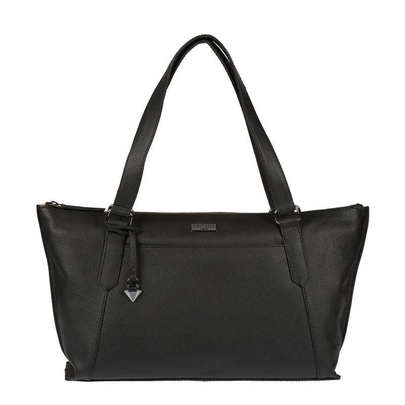 'Alma' Black Leather Bag