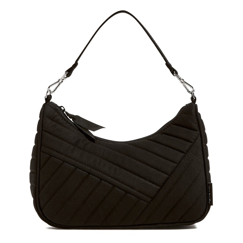 Frannie Mini Crescent Crossbody - Black