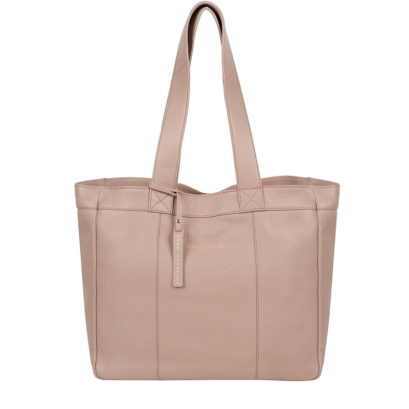 'Harlesden' Blush Pink Leather Tote Bag