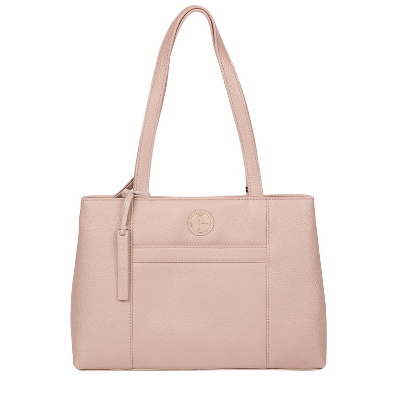 'Mist' Blush Pink Leather Handbag