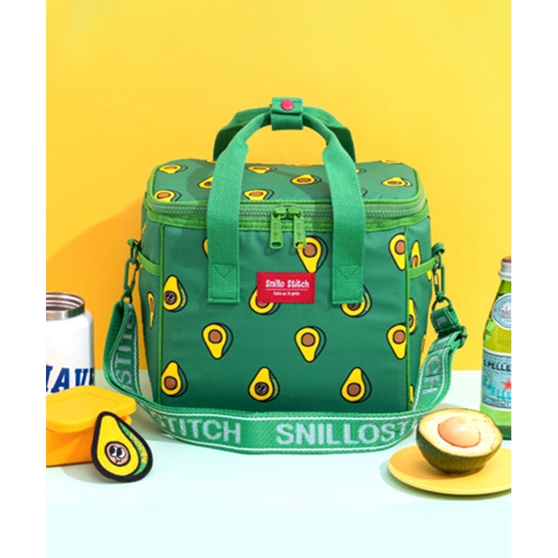SNILLO STITCH Daily Picnic Cooler Bag Avocado - Green
