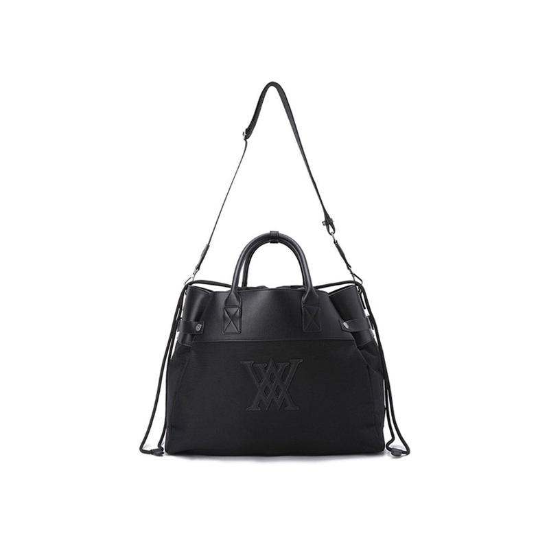 String Boston Bag - Black