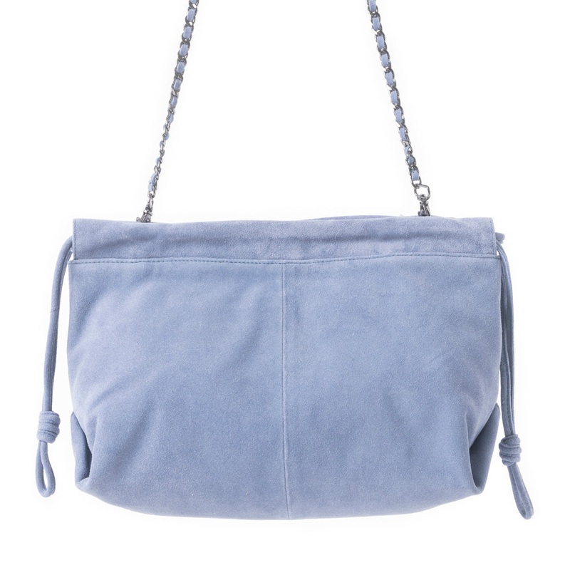 Wanderlust Suede Shoulder Bag in Blue