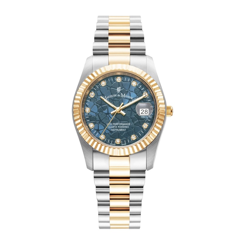 Georgini JDM Inspiration Flower- Blue/ Two Tone